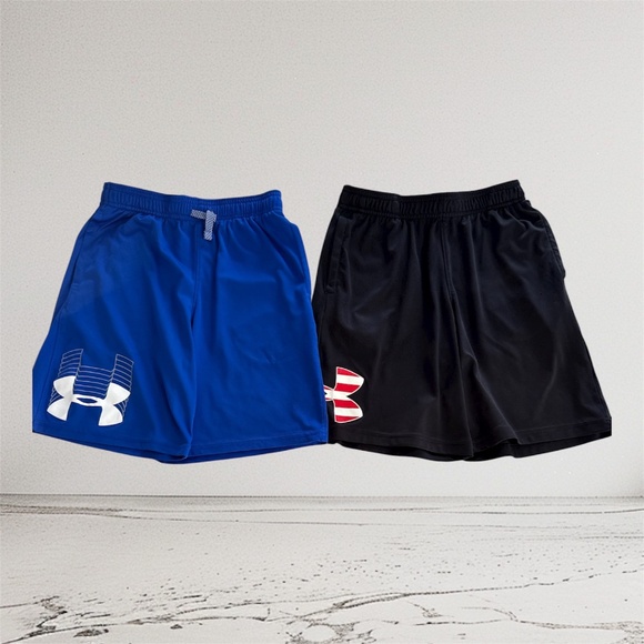 Two Pair of Boy's Under Armour Shorts - Picture 1 of 4